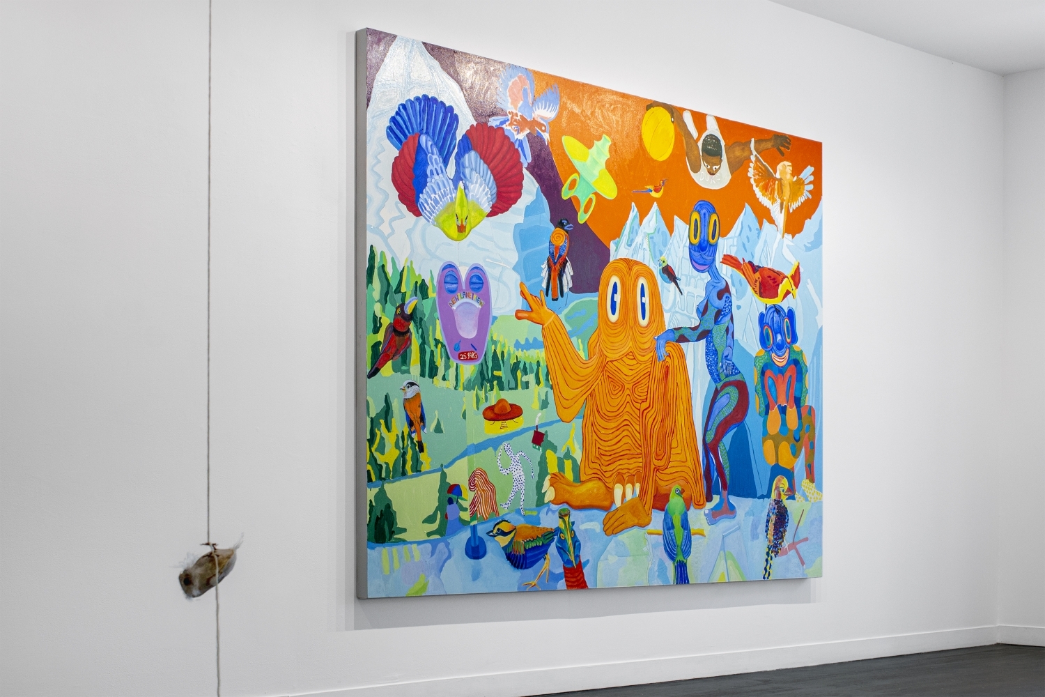 Installation view of Peter Williams,&nbsp;As the Birds Fly, Another Planet&nbsp;at Harper&#39;s East Hampton