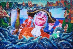 Satyrical video painting depicting leaders partying during a trans-Atlantic crossing