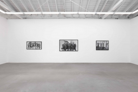 Installation view of Federico Solmi: The Bacchanalian Ones