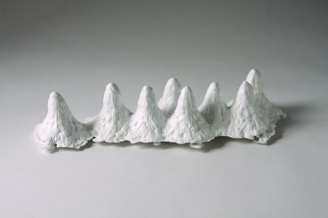 Margie Livingston Eight Piles of White Paint, Each with 224 Layers, 2010 Acrylic ​3 x 5 x 16 in.