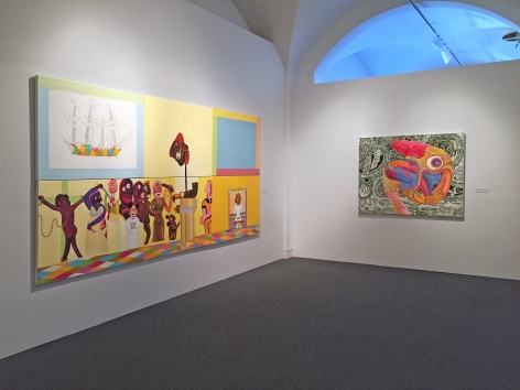 Installation View of Prospect.4: The Lotus in Spite of the Swamp&nbsp;featuring Peter Williams at the New Orleans Jazz Museum