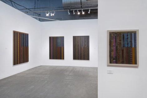 Installation view of June Edmond's booth at The Armory Show