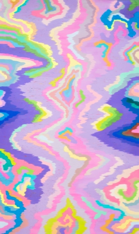 Dennis Koch Rainbow Bridge, 2014 Color pencil-paper, 81 1/2 x 52 in.