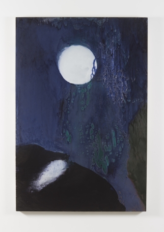 Nancy Evans, Wisteria Moon, 2016, Acrylic on canvas, 68 x 46 in