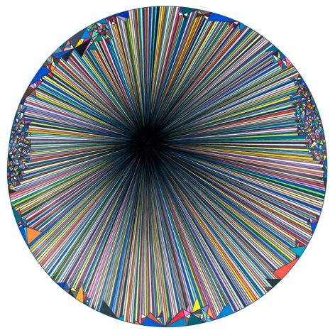 Dennis Koch Untitled (Versor Parallel), 2016  Color pencil on paper 42 x 34 in.