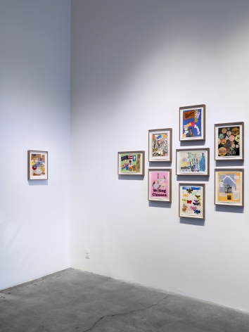 Installation view of Something Else: The Collages of Nathan Gluck