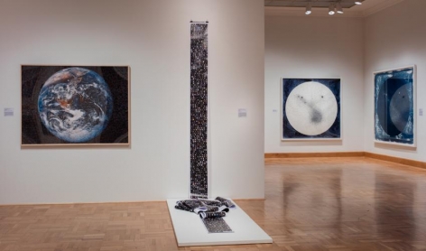 Lia Halloran cyanotypes and drawings on view in "The Observable Universe" exhibition