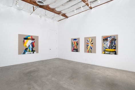 Installation View of Erik Olson: L.A. Paintings