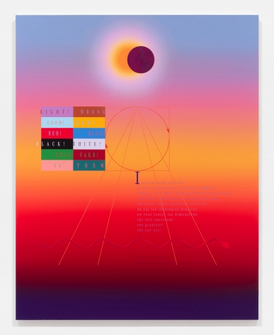 Nicolas Grenier, Spectrum, 2021, Oil and acrylic on canvas, 50 x 40 inches