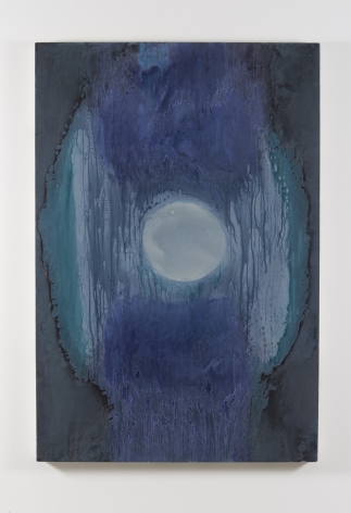 Nancy Evans, Dharma Moon, 2016, Acrylic on canvas, 68 x 46 in